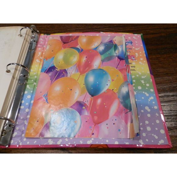 Vintage Lisa Frank My Sticker Collection Hollywood Bear 3 Ring Binder Pages READ - Picture 4 of 8